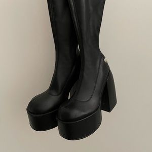 Naked Wolfe Spice Stretch Tall Boots Black size 36